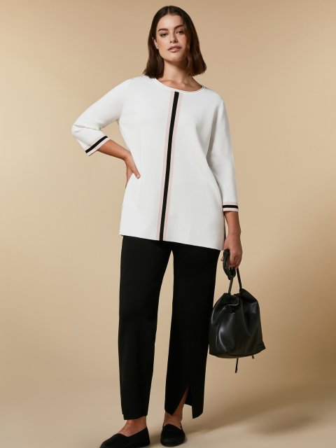 Белый свитер MARINA RINALDI: фото 4 - Invogue