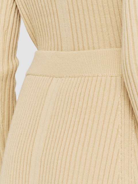 Кремова спідниця Joseph у рубчик: фото 3 - Invogue