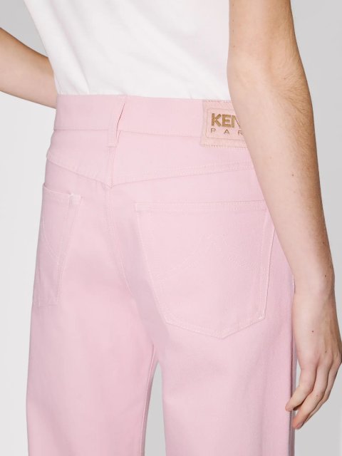 Розовые джинсы Kenzo из хлопкового денима: фото 5 - Invogue