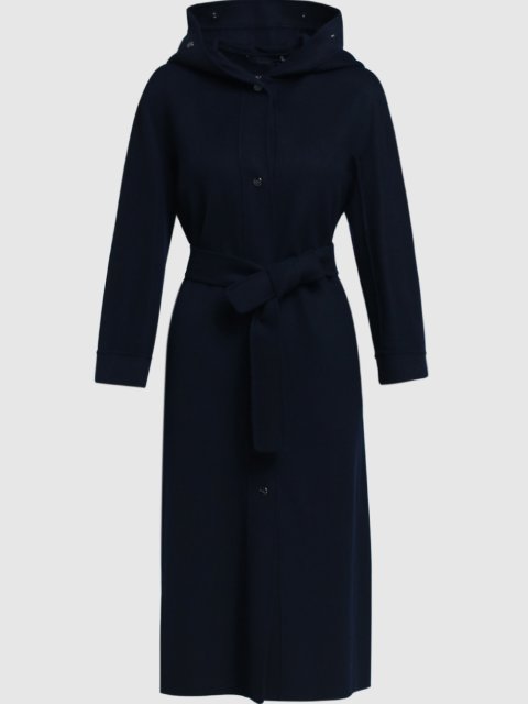 Темно-синее пальто MAX MARA: фото - Invogue