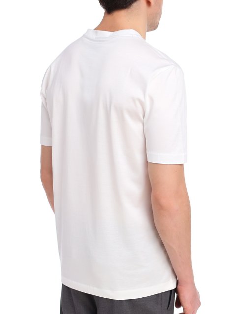 Белая футболка BOSS: фото 6 - Invogue