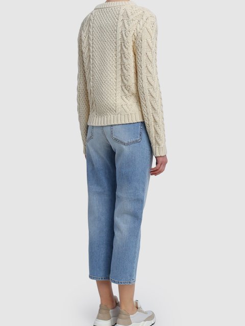 Молочный свитер WEEKEND MAX MARA: фото 2 - Invogue