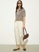 Кремові брюки Max&Co габардинові: фото 1 - Invogue