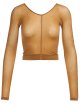 Коричневый топ HELMUT LANG: фото - Invogue