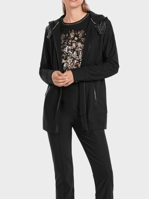 Чёрная куртка MARC CAIN: фото 1 - Invogue