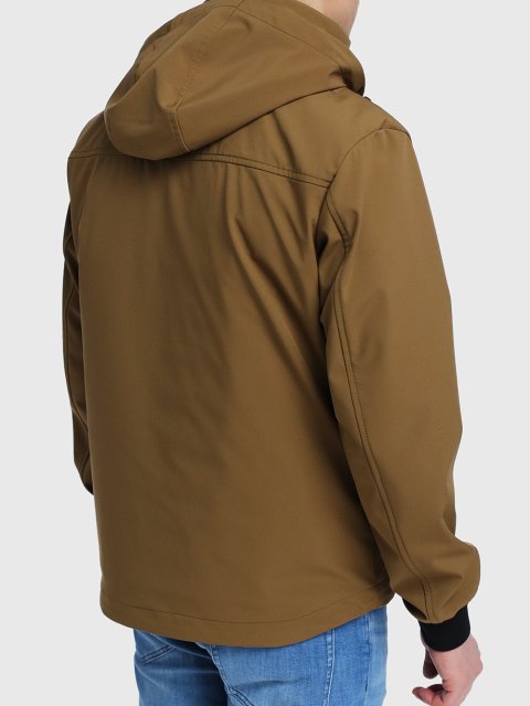 Бежевая куртка BOSS: фото 4 - Invogue