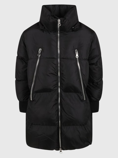 Чорна куртка MM6 MAISON MARGIELA KIDS : фото 2 - Invogue