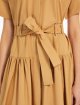 Карамельна сукня Max Mara з бавовняного попліну: фото 4 - Invogue