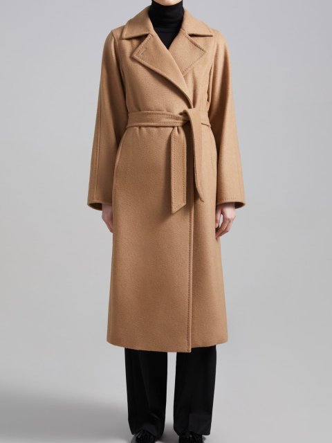 Темно-бежеве пальто MAX MARA з верблюжої вовни: фото 1 - Invogue