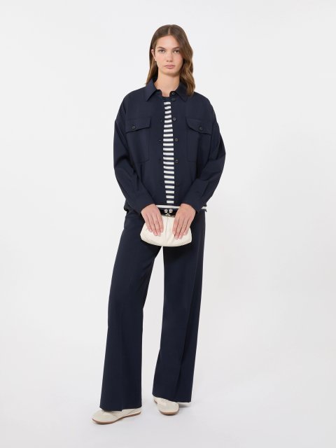 Темно-синій жакет WEEKEND MAX MARA з вовни : фото 1 - Invogue