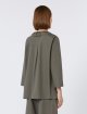 Сіра сорочка MAX MARA з бавовняного попліну: фото 3 - Invogue