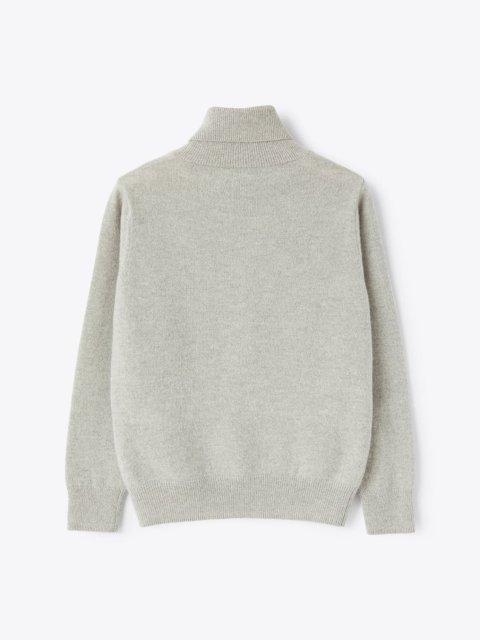 Сірий светр IL GUFO з вовни з високим коміром: фото 2 - Invogue