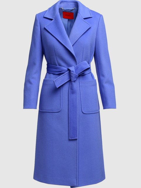 Синее  пальто MAX&CO: фото - Invogue