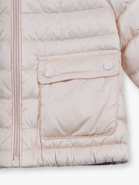 Світло-бежева куртка MONCLER з капюшоном: фото 2 - Invogue