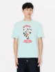 Блакитна футболка Kenzo з бавовни з принтом: фото 3 - Invogue