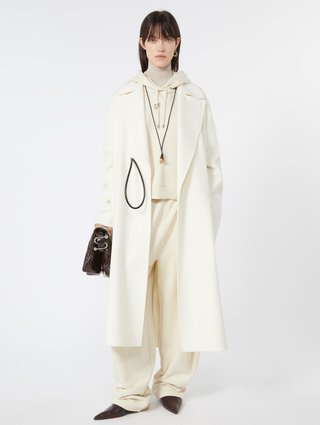 Молочное худи Sportmax из хлопкового джерси: фото 1 - Invogue