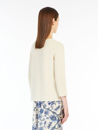 Ванильный свитер WEEKEND MAX MARA свободного кроя: фото 2 - Invogue