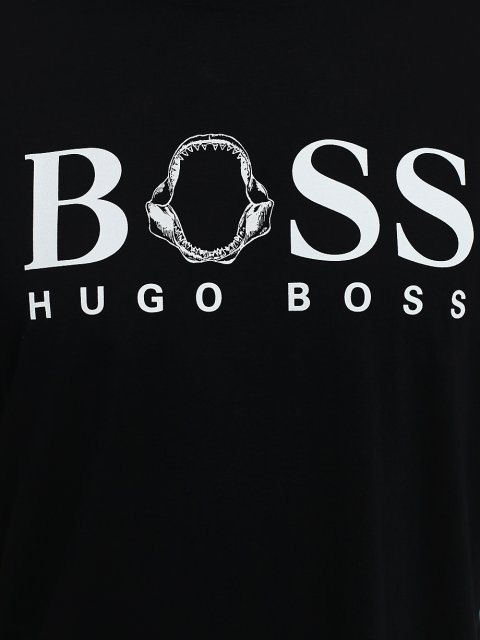 Чёрная футболка BOSS: фото 5 - Invogue