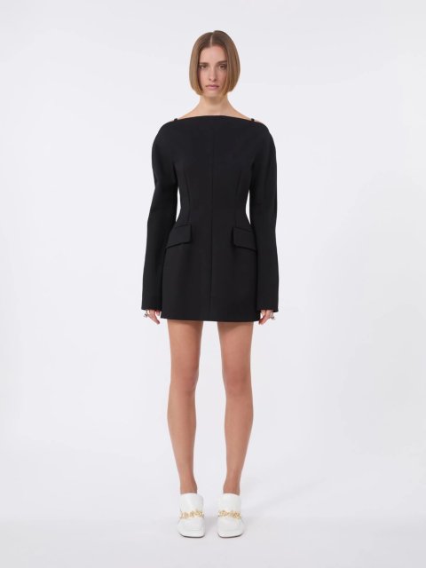 Чорна сукня SPORTMAX з каді: фото 3 - Invogue