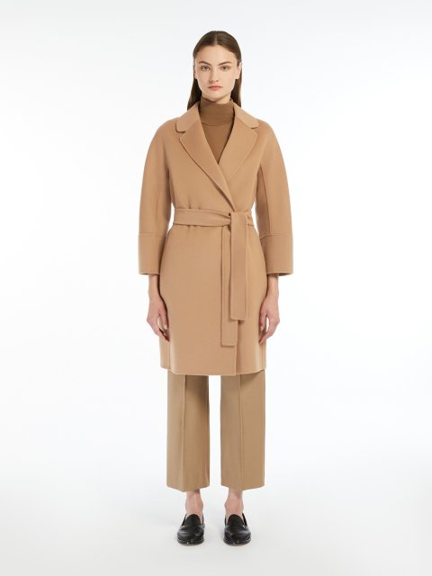Темно-бежеве пальто MAX MARA з вовни: фото 3 - Invogue