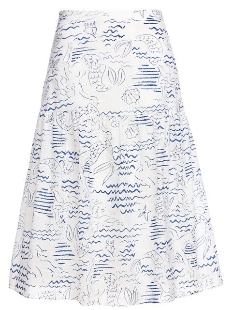 Синяя юбка KENZO: фото - Invogue