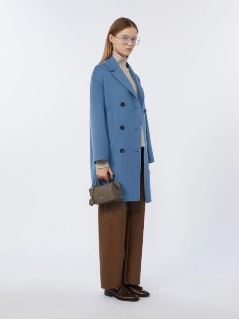 Коричневі брюки MAX MARA з екошкіри: фото 1 - Invogue