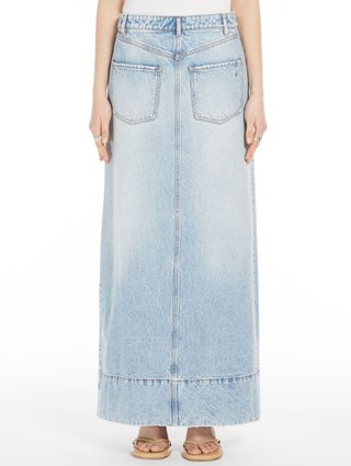 Голубая юбка Sportmax из денима: фото 1 - Invogue