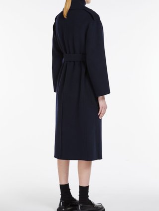 Темно-синє пальто MAX MARA : фото 2 - Invogue