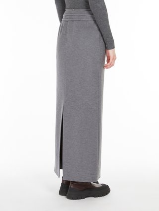 Серая юбка WEEKEND MAX MARA прямого кроя: фото 2 - Invogue