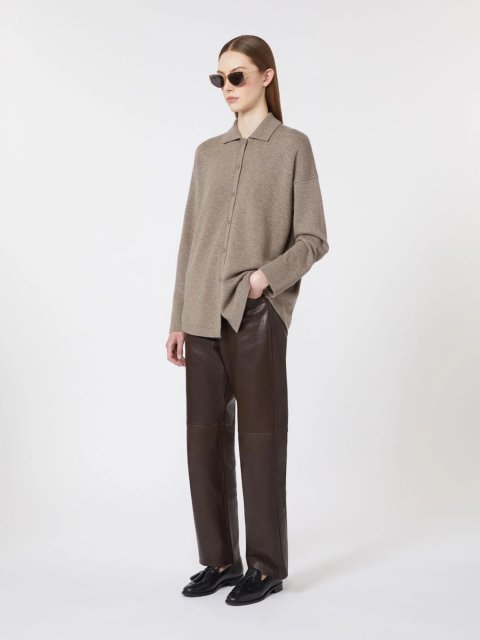 Коричневий кардиган MAX MARA з бленду вовни та кашеміру: фото 1 - Invogue