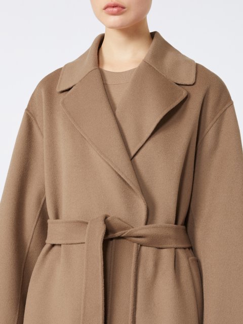 Світло-коричневе пальто MAX MARA з чистої вовни: фото 4 - Invogue