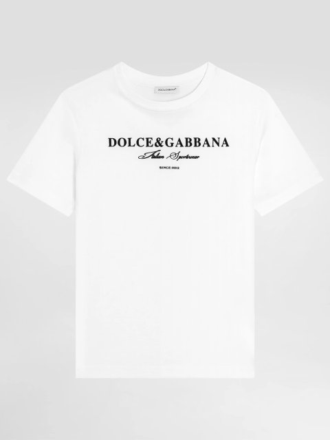 Футболка дитяча з джерсі з принтом Dolce&Gabbana: фото - Invogue
