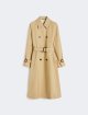 Бежевий плащ WEEKEND MAX MARA габардиновий: фото - Invogue
