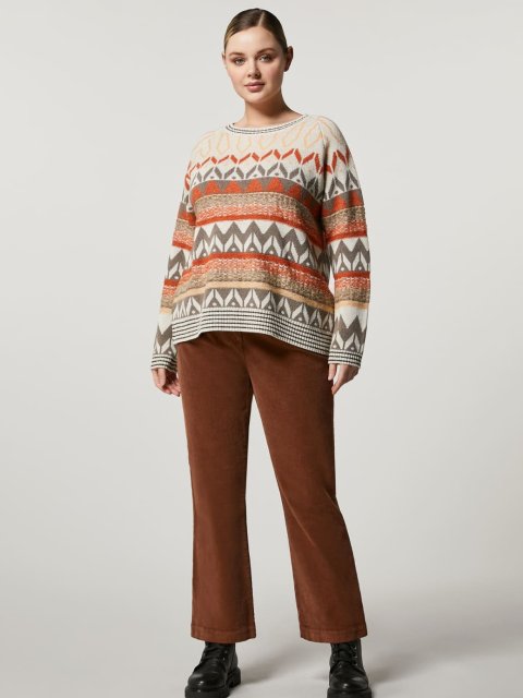 Коричневые брюки PERSONA: фото 4 - Invogue