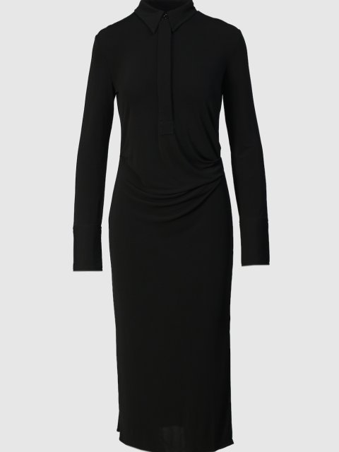 Чёрное платье HELMUT LANG: фото - Invogue