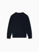Темно-синій светр EMPORIO ARMANI KIDS з бавовни та вовни: фото 2 - Invogue