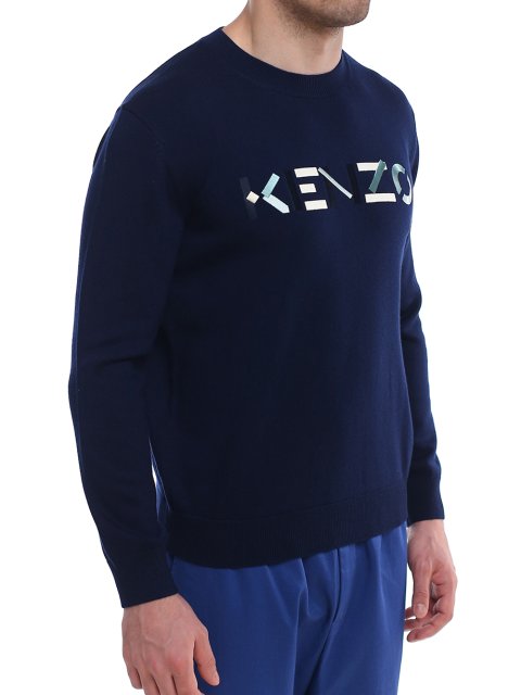 Синий свитер KENZO: фото 3 - Invogue