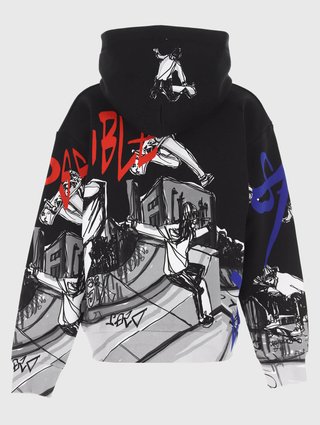 Чёрная кофта DSQUARED KID: фото 1 - Invogue