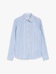 Блакитна сорочка WEEKEND MAX MARA у смужку: фото - Invogue