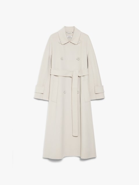 Кремовый тренч Max Mara из шерсти: фото - Invogue