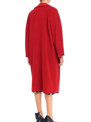 Червоне пальто MAX MARA з вовни та кашеміру: фото 2 - Invogue
