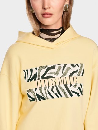 Желтое худи Marc Cain из органического хлопка: фото 5 - Invogue