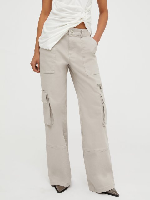 Белые брюки Max&Co карго: фото 1 - Invogue