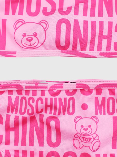 Розовое бикини MOSCHINO KIDS: фото 2 - Invogue
