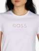 Біла футболка BOSS з бавовни з тисненим логотипом: фото 4 - Invogue