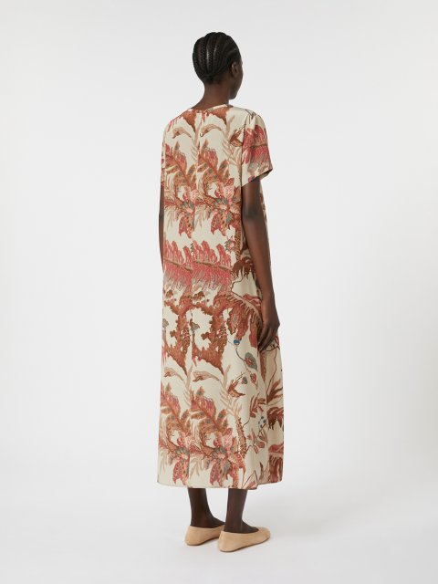 Сукня з принтом WEEKEND MAX MARA шовкова: фото 2 - Invogue