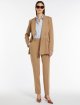 Бежеві брюки MAX MARA з високою талією: фото 4 - Invogue