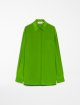 Зелена сорочка Sportmax з шовку: фото - Invogue