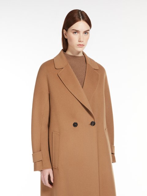 Темно-бежеве пальто Max Mara розкльошене: фото 4 - Invogue