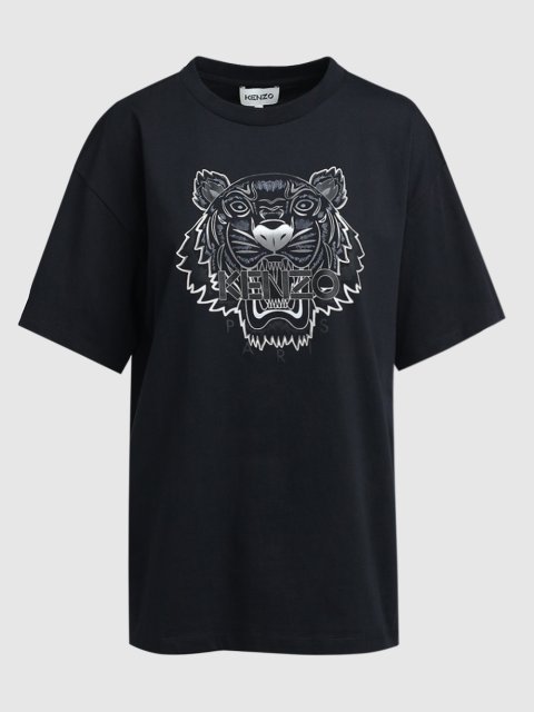 Чёрная футболка KENZO: фото - Invogue